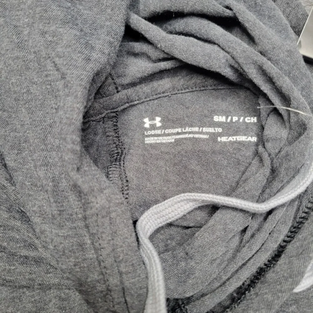 New Under Armour Women Hoodie Small Grey‎ Pockets Pullover Loose Heatgear Thin - Picture 6 of 11